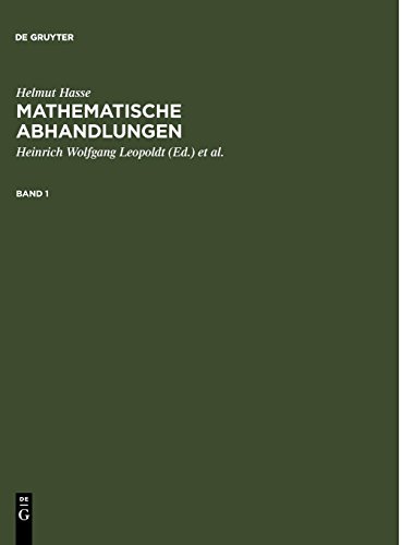 Helmut Hasse: Mathematische Abhandlungen. 1