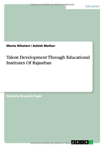 Talent Development Through Educational Institutes Of Rajasthan
