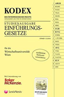 KODEX Studienausgabe Einführungsgesetze: ABGB, UGB, B-VG, AVG, EUV