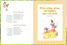 Kribbel krabbel Mäuschen: Die schönsten Fingerspiele, Reime und Lieder: Ein tolles und wertiges Geschenk für frischgebackene Eltern zur Geburt oder ... Farbschnitt und Leseband (Hausbuch)