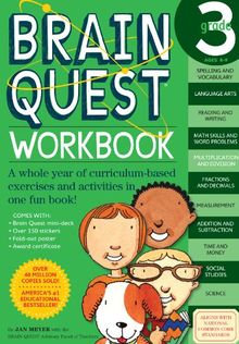 Brain Quest Grade 3 Workbook [With Stickers]