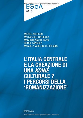 E pluribus unum ? : l'Italie, de la diversité préromaine à l'unité augustéenne. Vol. 2. L'Italia centrale e la creazione di una koiné culturale ? : i percorsi della romanizzazione
