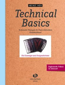 Technical Basics für Akkordeon: Technische Übungen für Piano-Akkordeon (Standardbass): Technische Ãbungen fÃ1/4r Piano-Akkordeon (Standardbass)