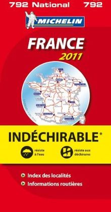 MICHELIN Nationalkarte Frankreich: widerstandsfähiges Papier