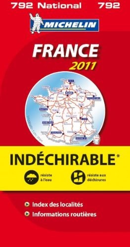 MICHELIN Nationalkarte Frankreich: widerstandsfähiges Papier