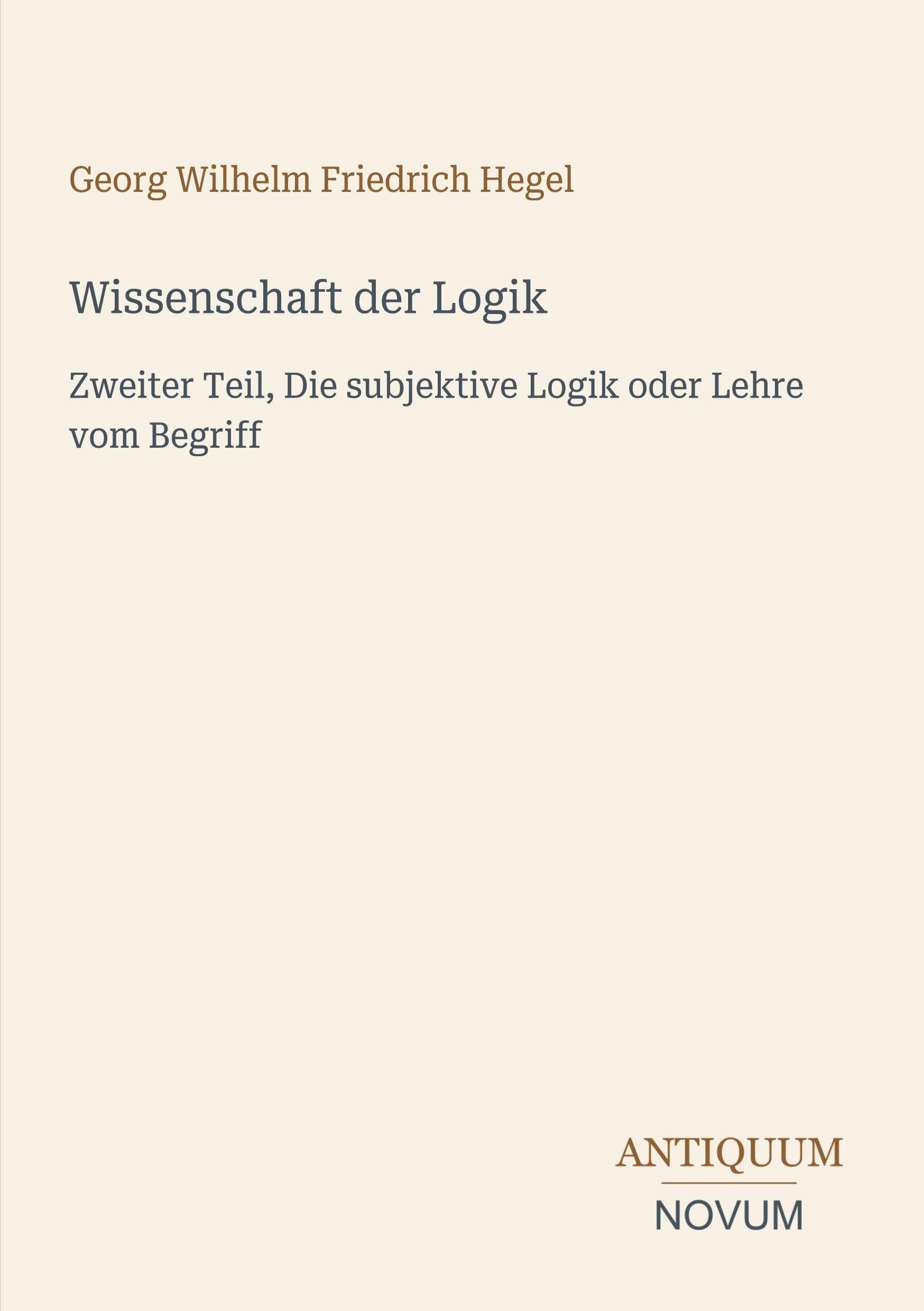 Wissenschaft der Logik