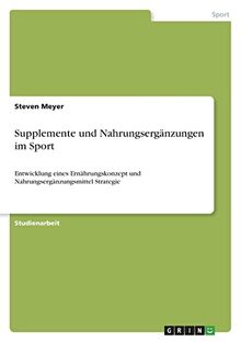 Supplemente und Nahrungsergänzungen im Sport: Entwicklung eines Ernährungskonzept und Nahrungsergänzungsmittel Strategie