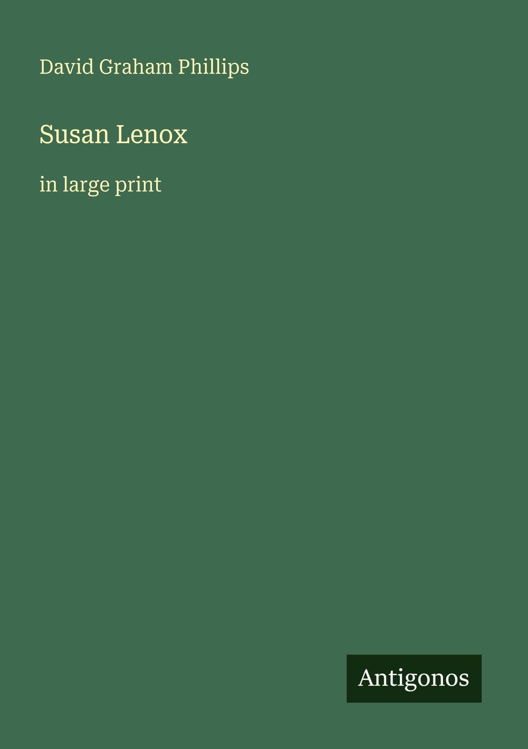 Susan Lenox: in large print