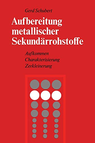 Aufbereitung metallischer Sekundärrohstoffe: Aufkommen Charakterisierung Zerkleinerung