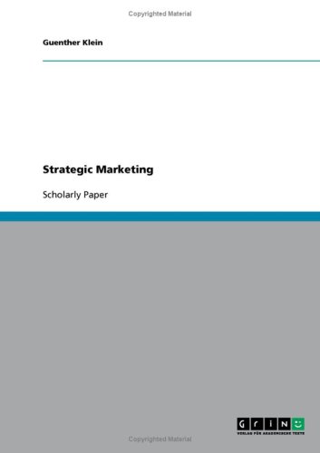 Strategic Marketing
