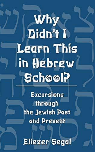 Why Didn't I Learn This in Hebrew School?: Excursions Through the Jewish Past and Present