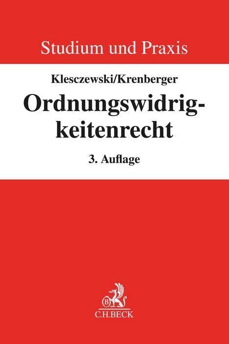 Klesczewski, Diethelm: Ordnungswidrigkeitenrecht