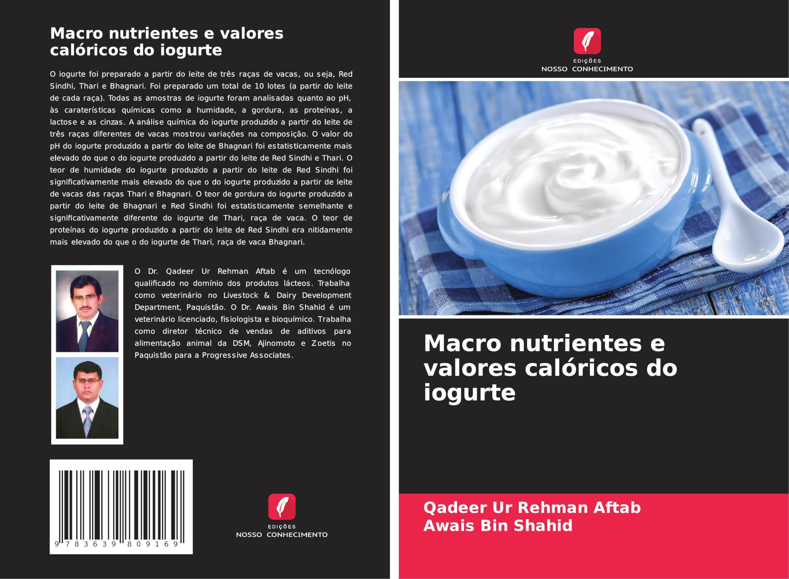 Macro nutrientes e valores calóricos do iogurte
