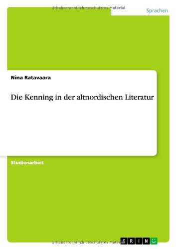 Die Kenning in der altnordischen Literatur