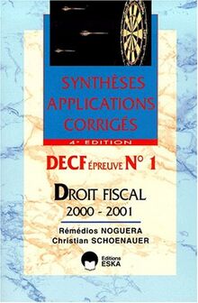 DROIT FISCAL 2000-2001/4ED/SAC