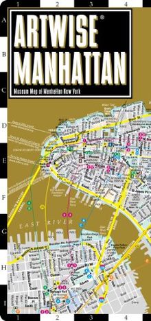 Artwise Manhattan Museum Map - Laminated Museum Map of Manhattan, NY: Folding Pocket Size Travel Map (Streetwise (Streetwise Maps))