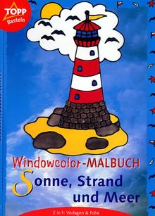 Windowcolor-Malbuch, Sonne, Strand und Meer