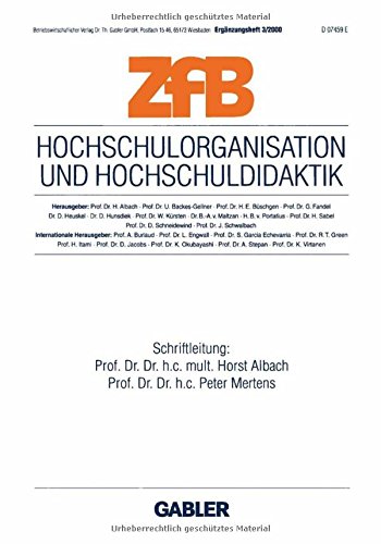 Hochschulorganisation und Hochschuldidaktik (ZfB Special Issue)
