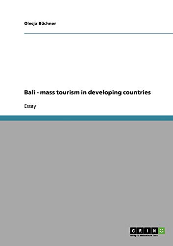Bali - mass tourism in developing countries