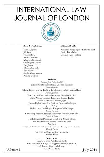 International Law Journal of London: Volume 1, Edition 1