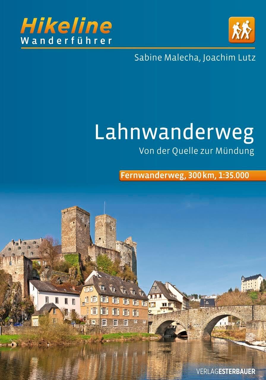 Fernwanderweg Lahnwanderweg: Von der Quelle bis zur Mündung, 19 Etappen, 300 km, 1:35.000 (Hikeline /Wanderführer)