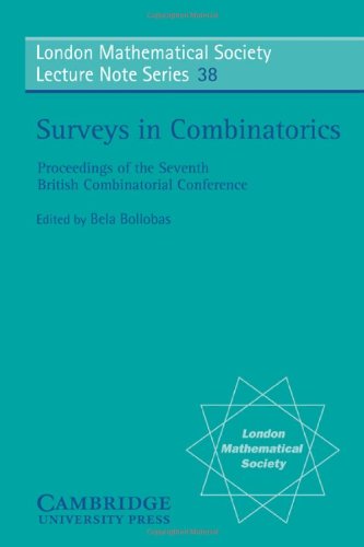 LMS: 38 Surveys in Combinatorics 79 (London Mathematical Society Lecture Note Series, Band 38)