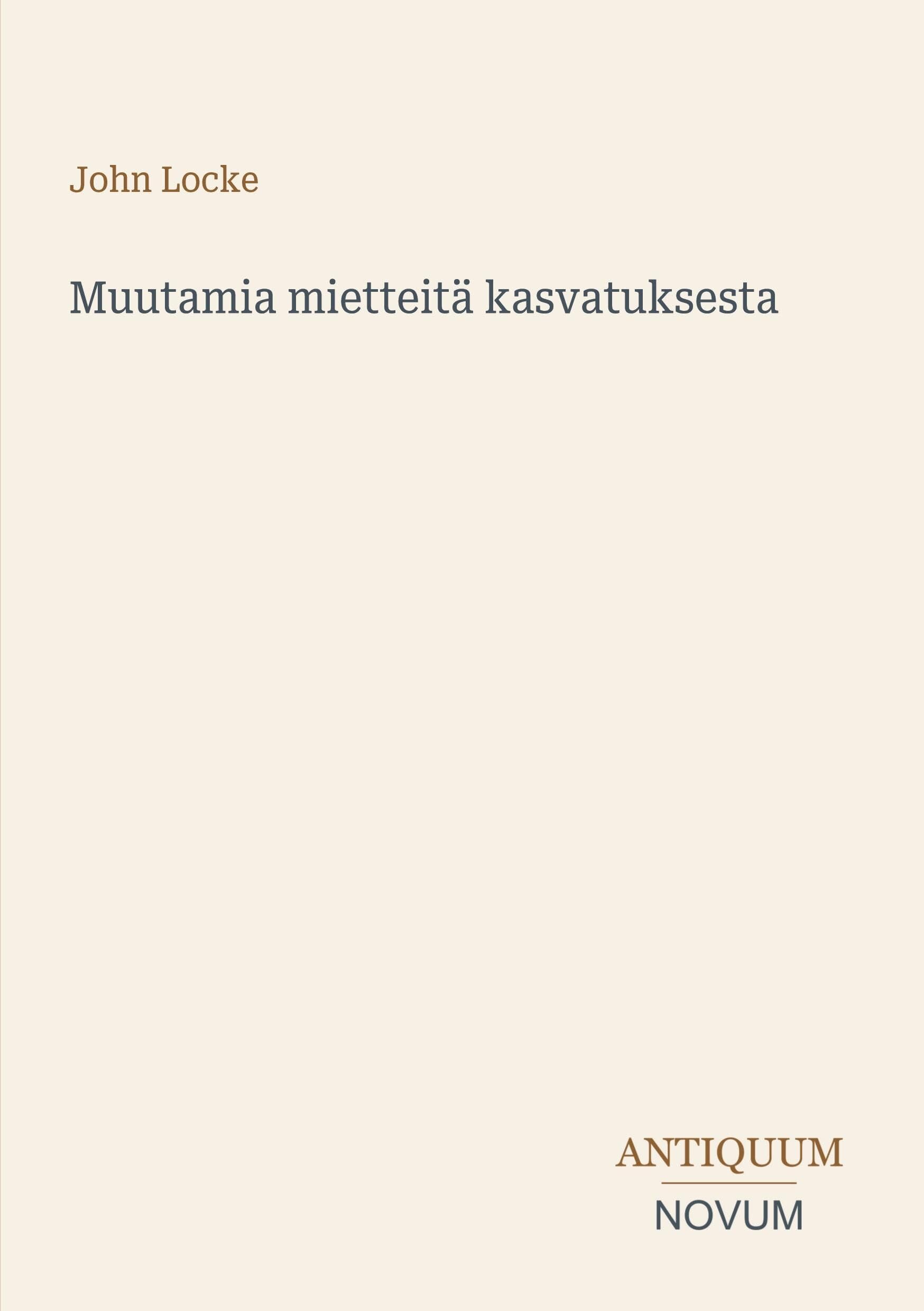Muutamia mietteitä kasvatuksesta