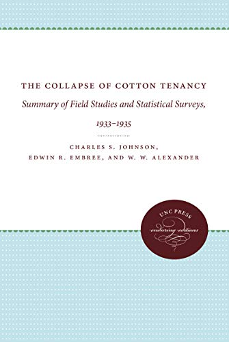 The Collapse of Cotton Tenancy: Summary of Field Studies and Statistical Surveys, 1933-1935