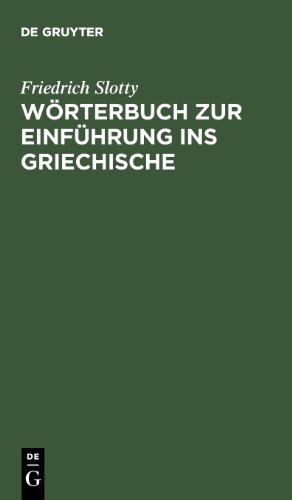 Wörterbuch zur Einführung ins Griechische
