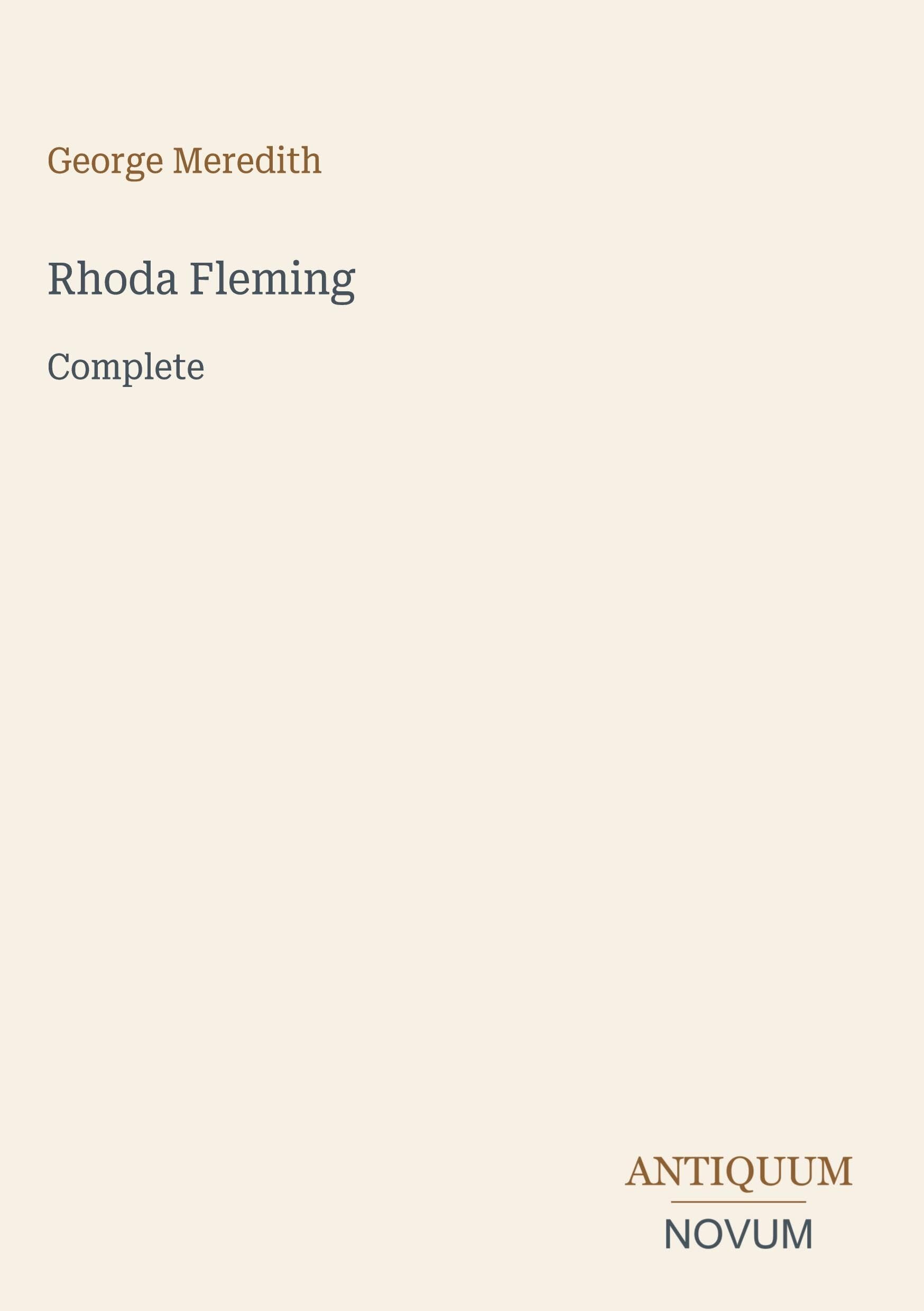 Rhoda Fleming: Complete