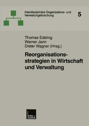 Reorganisationsstrategien in Wirtschaft und Verwaltung (Interdisziplinäre Organisations- und Verwaltungsforschung)