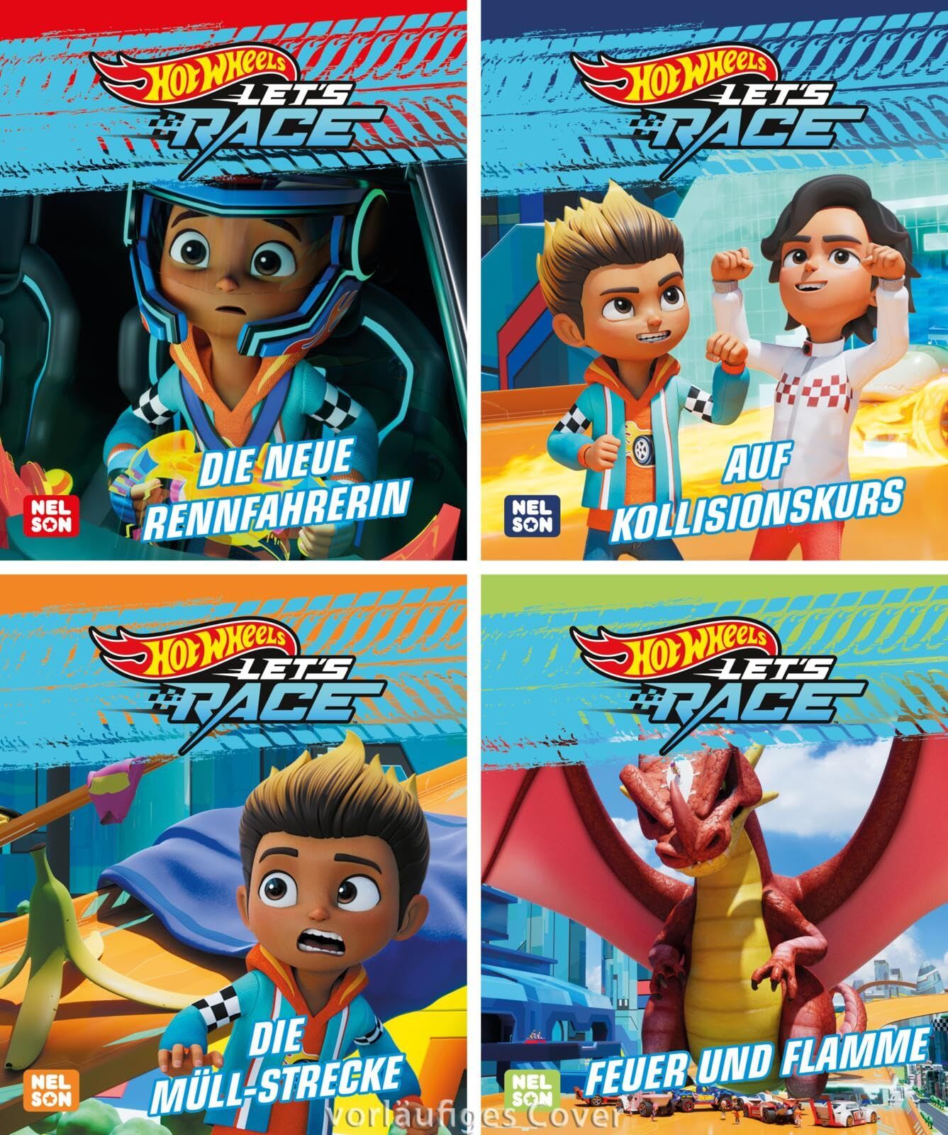 Nelson Mini-Bücher: 4er Hot Wheels 1-4
