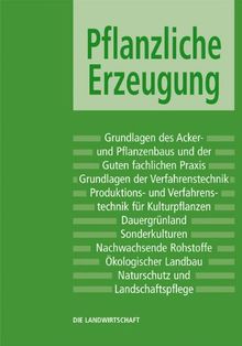 Landwirtschaft 1. Pflanzliche Erzeugung: Grundlagen des Acker- und Pflanzenbaus, der guten fachlichen Praxis, der Verfahrenstechnik. Produktions- und ... Naturschutz und Landschaftspflege