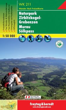 Freytag Berndt Wanderkarten, WK 211, Naturpark Zirbitzkogel-Grebenzen - Murau - Sölkpass - Maßstab 1:50.000