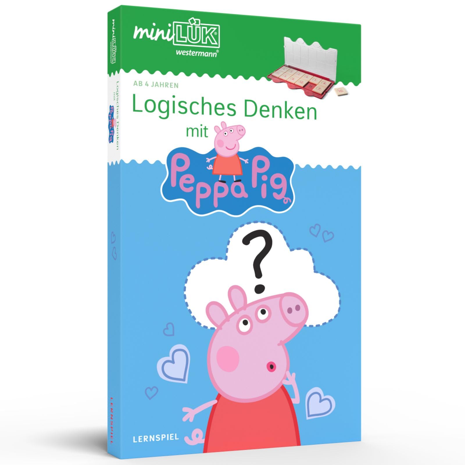 miniLÜK: Kindergarten/Vorschule Set Logikspiele mit Peppa Pig (miniLÜK-Sets: Kasten + Übungsheft/e)