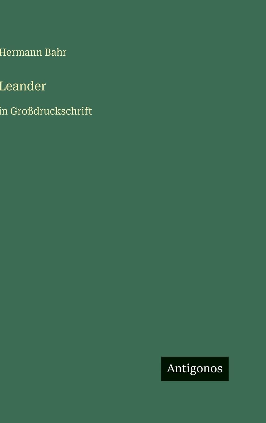 Leander: in Großdruckschrift