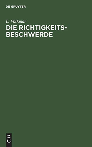 Die Richtigkeits-Beschwerde: Critik des Gesetzentwurfes vom 20. Mai 1860
