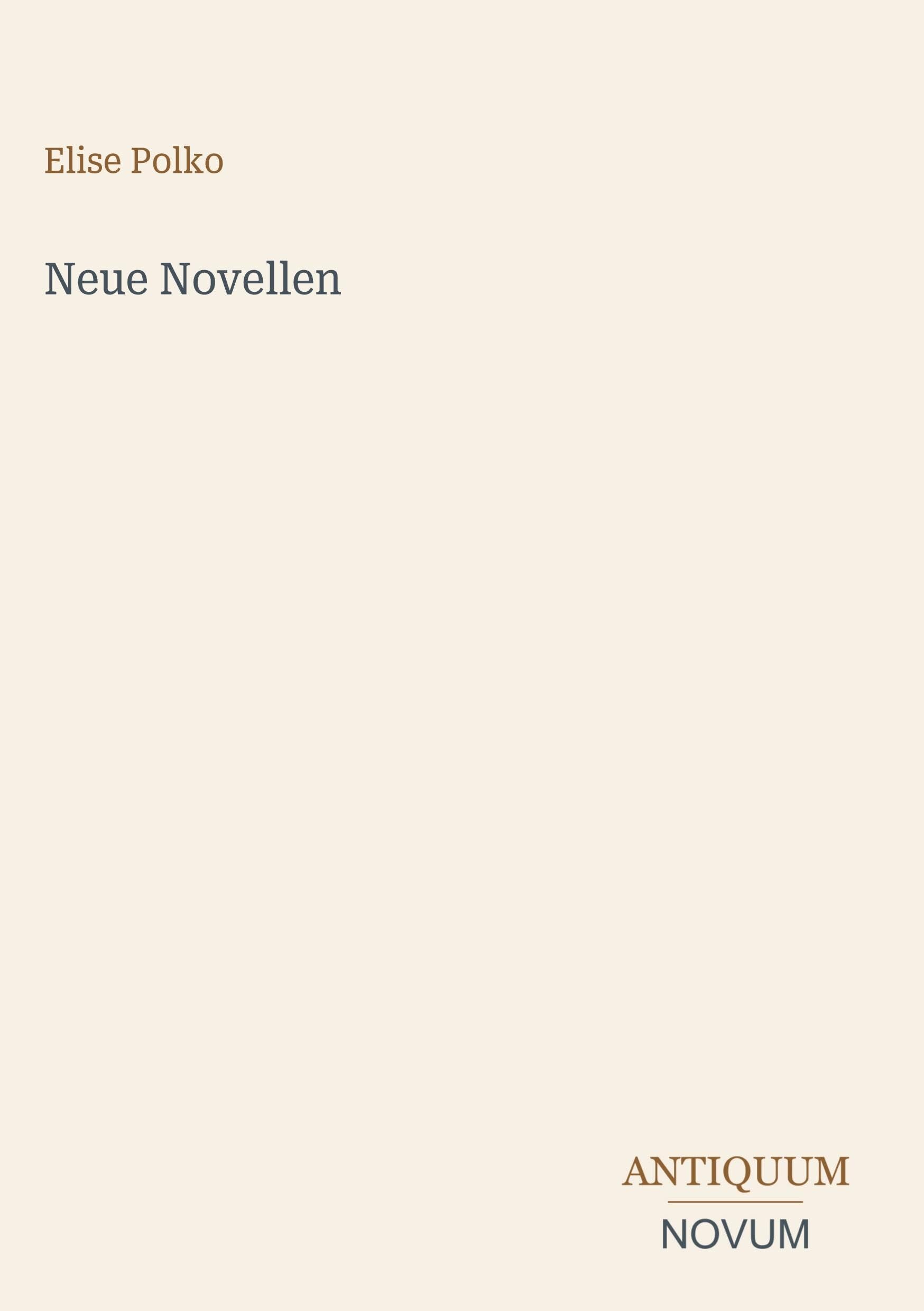 Neue Novellen