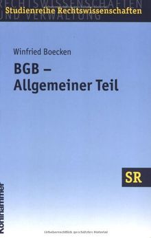 BGB - Allgemeiner Teil