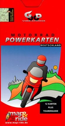 Motorrad Powerkarten Deutschland, 12 Blätter