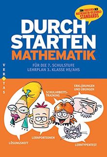 Durchstarten - Mathematik - Neubearbeitung: 7. Schulstufe - Übungsbuch mit Lösungen