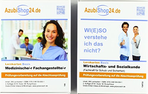 AzubiShop24.de Kombi-Paket Lernkarten Fachkraft für Schutz und Sicherheit: Erfolgreiche Prüfungsvorbereitung auf die Abschlussprüfung