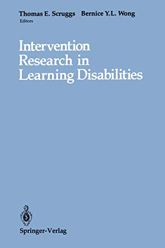 Intervention Research in Learning Disabilities