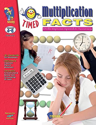 Timed Multiplication Drill Facts Grades 4-6 (Timed Drills)