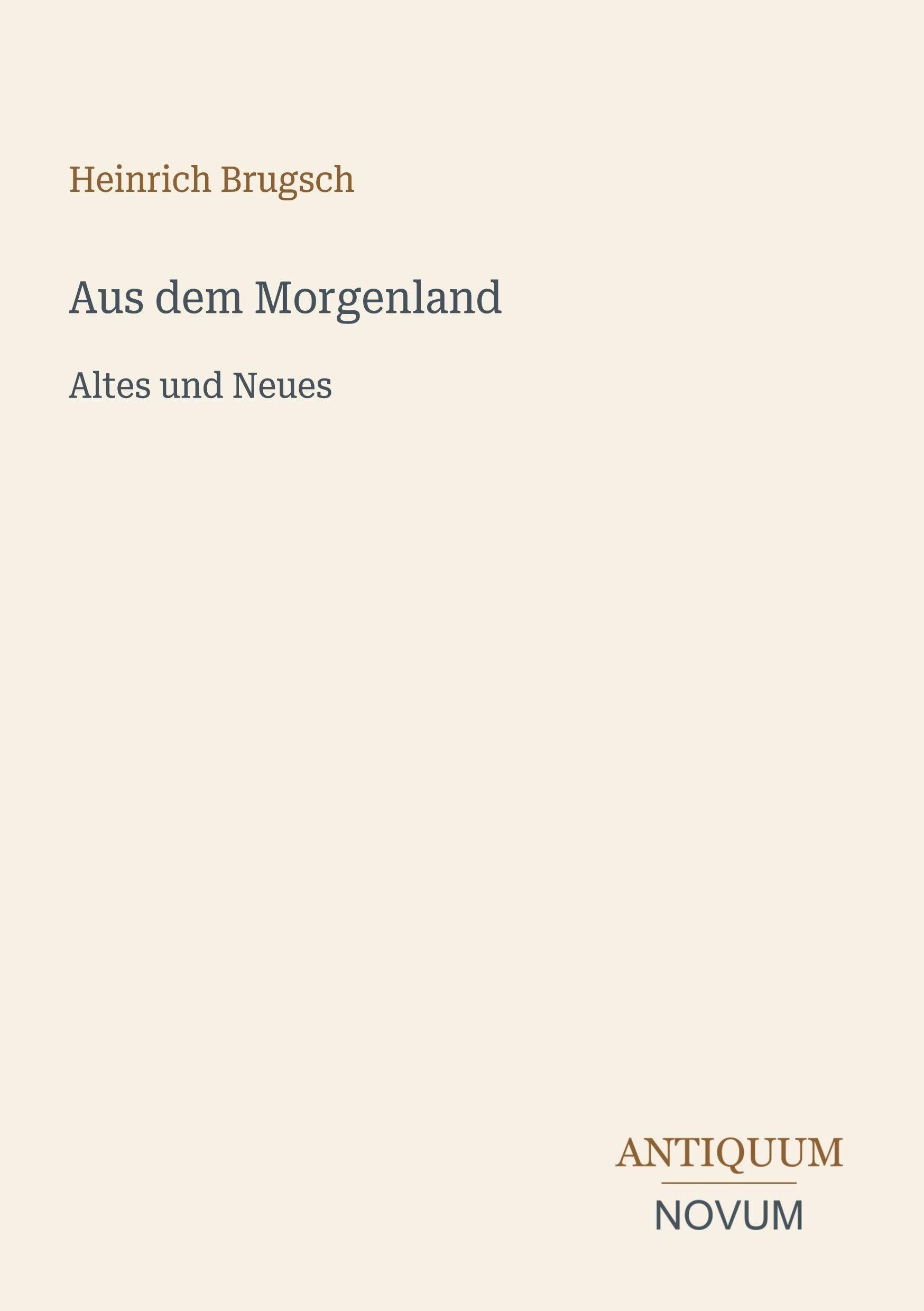 Aus dem Morgenland
