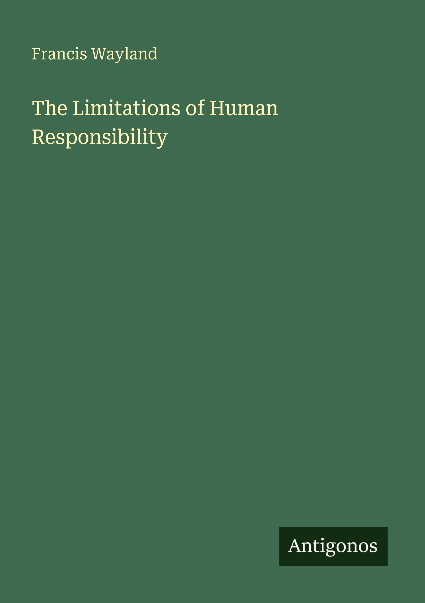The Limitations of Human Responsibility