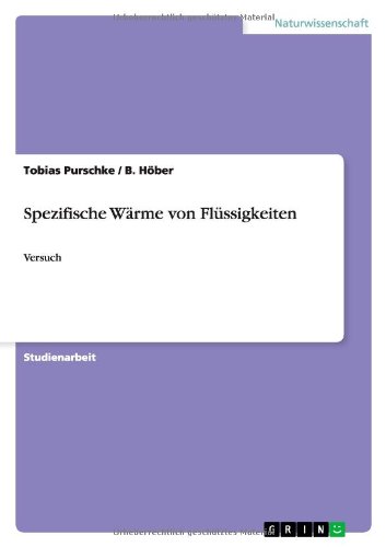 Spezifische Wärme von Flüssigkeiten: Versuch