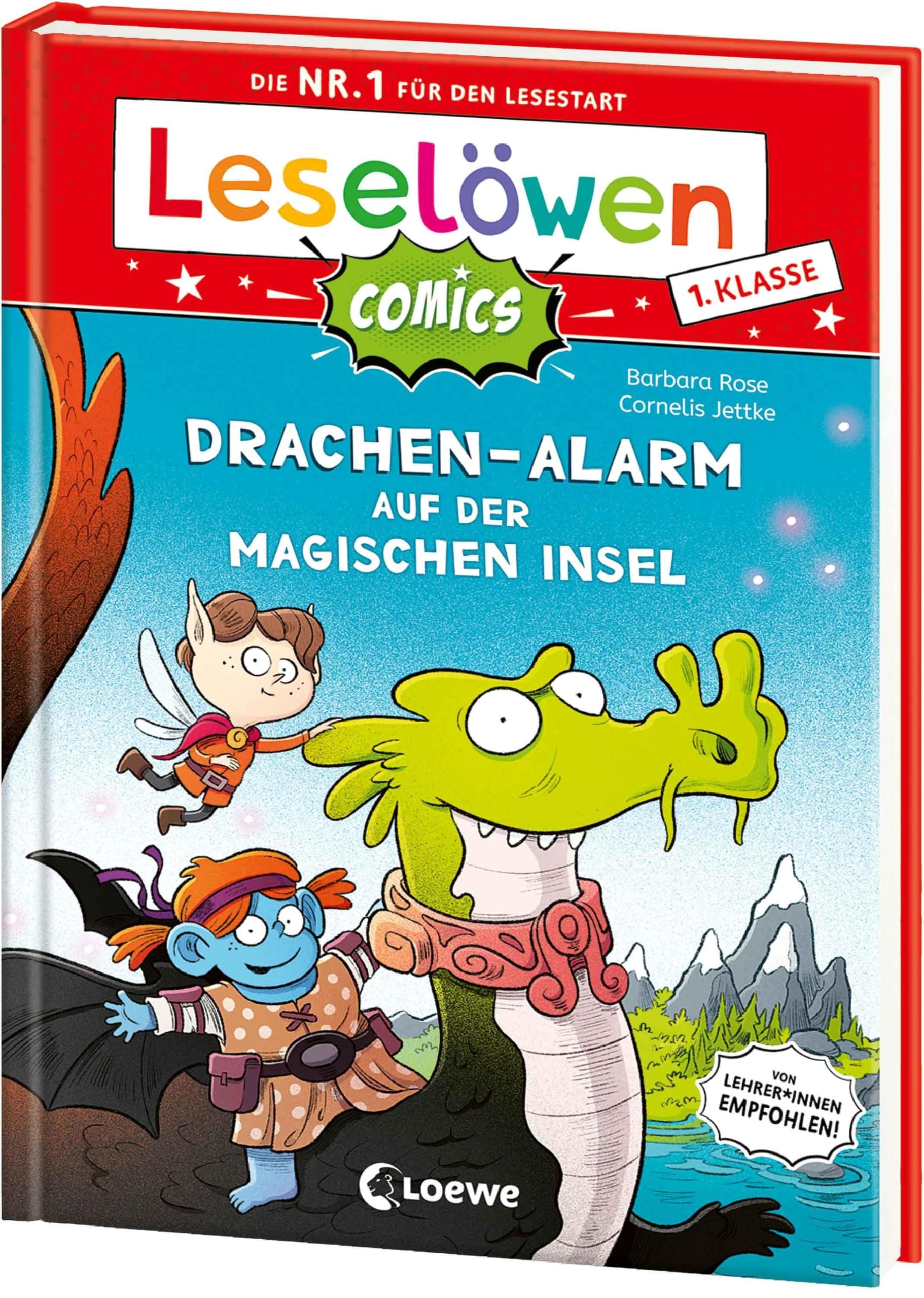 Leselöwen Comics 1. Klasse - Drachen-Alarm auf der magischen Insel: Die Nr. 1 für den Lesestart als Comic-Buch! - Mit Leselernschrift ABeZeh - Erstlesebuch für Kinder ab 6 Jahren