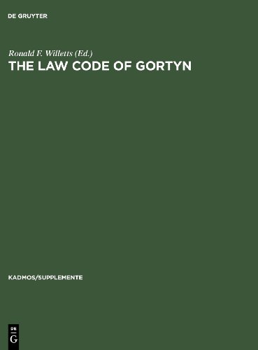 The Law Code of Gortyn (Kadmos/Supplemente)