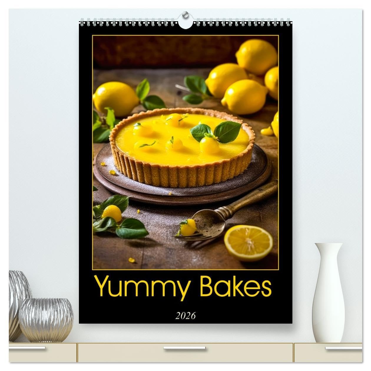 Yummy Bakes (High Quality Premium Wall Calendar 2026 DIN A2 portrait),CALVENDO 12 Month Wall Calendar: Indulge in a year of mouthwatering delights ... of delicious treats and tempting flavors.